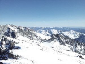 More of the flat field, Dragontail to the left, and the false summit of Colchuck in the foreground